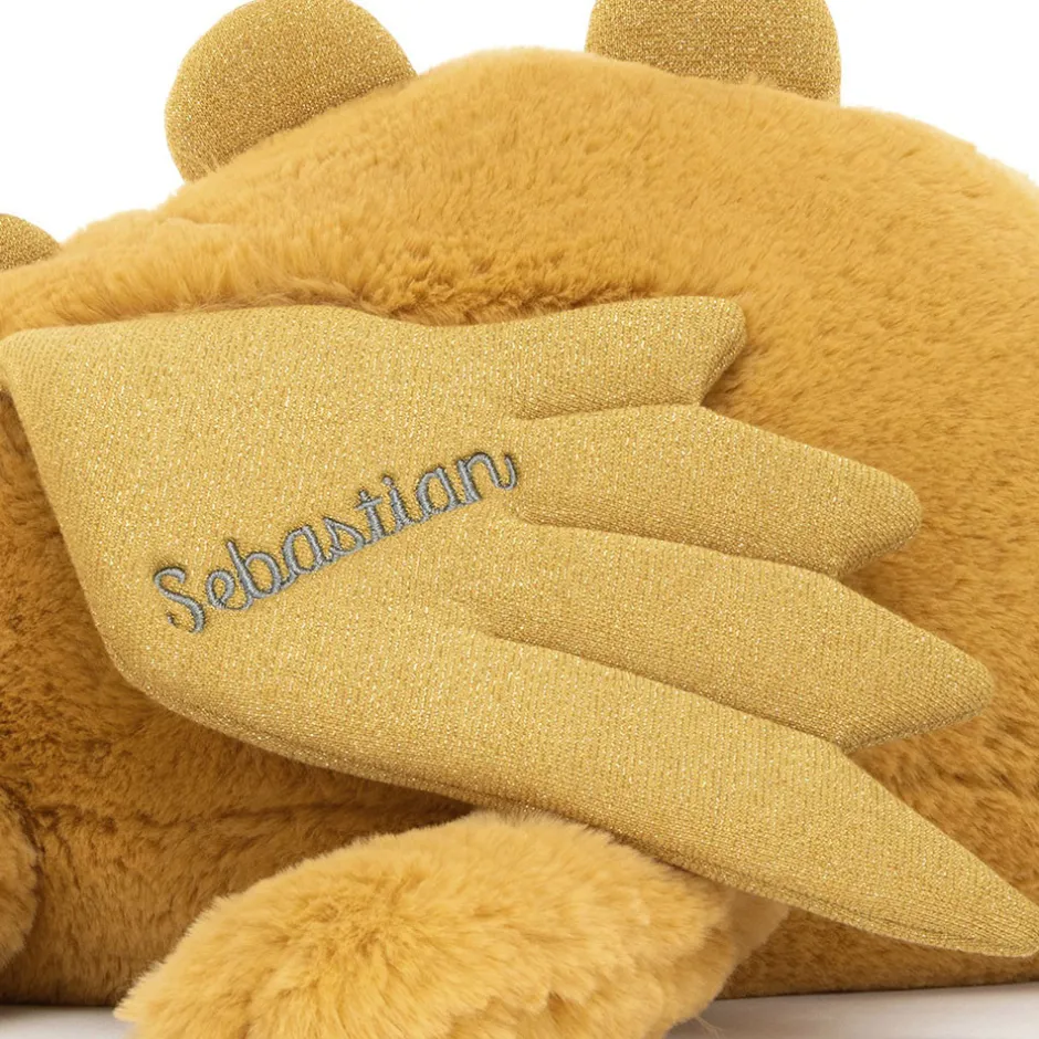 Jellycat Personalised Golden Dragon Huge< All Soft Toys|View All