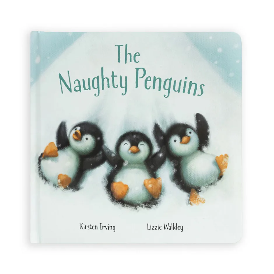 Jellycat The Naughty Penguins Book and Peanut Penguin Medium< All Soft Toys|View All